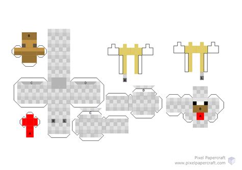 Pixel Papercraft - Chicken Jockey Tower (Minecraft Dungeons)