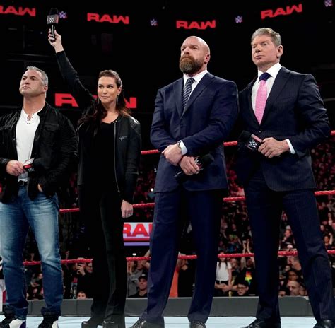 Shane McMahon Stephanie McMahon Vince McMahon & Triple H Mcmahon Family ...