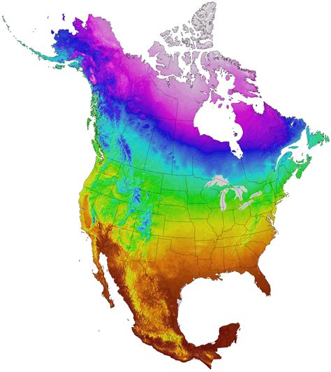 North America Climate Zones Map Geographic Vector Ima - vrogue.co
