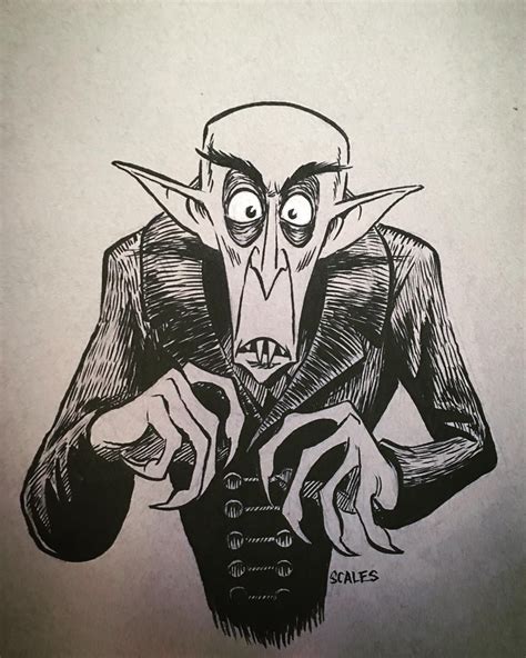 Inktober day 15- Nosferatu. This original ink drawing sold but check my ...