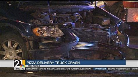 Marco's pizza delivery truck almost hits Tangier Bar and Pizza after accident in Struthers ...