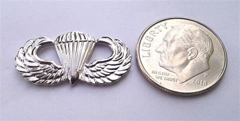 US Army Paratrooper Wings Small Mini Silver Military Hat Pin | Etsy