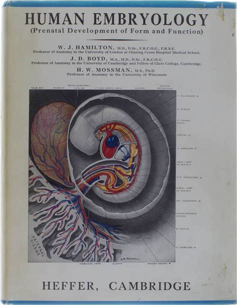 Human Embryology (Prenatal Development of Form and Function) by W.J. Hamilton J.D. Boyd H.W ...