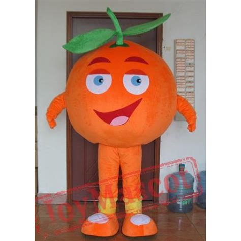 Happy Orange Costume Adult Orange Mascot Costume