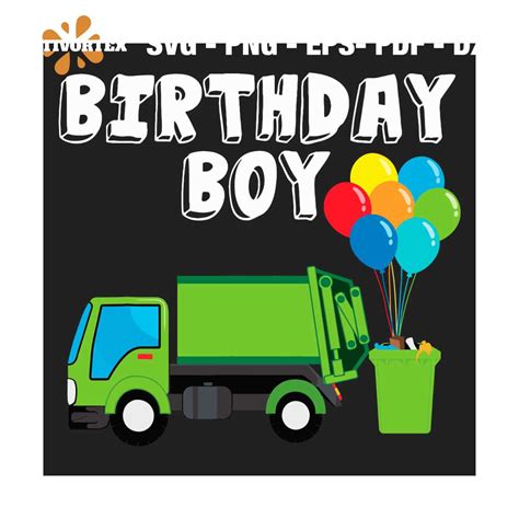 Birthday Boy Balloons Birthday Party SVG PNG DXF EPS PDF, Bi - Inspire ...