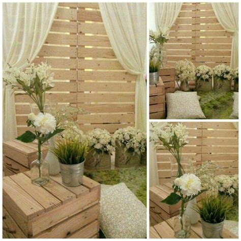 Wood Backdrop - Backdrop Kayu Pallet, Furniture & Home Living, Furniture, Tables & Sets on Carousell