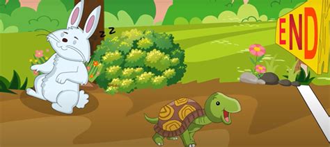 The Rabbit and The Tortoise Story with Moral Lesson for Kids