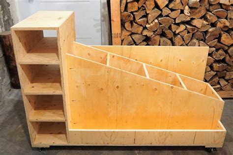 The Ultimate Lumber Storage Cart | FREE PLANS | DIY Montreal