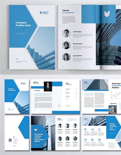 Agency Company Profile Brochure Template | Brochure design template, Company profile design ...