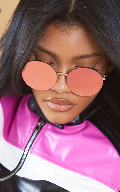 Jeepers Peepers Rose Gold Metal Round Sunglasses | PrettyLittleThing KSA