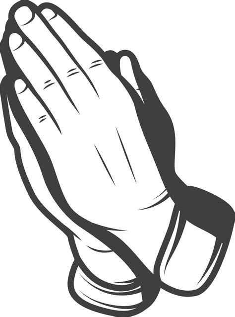 Praying Hands Silhouette Freeclipartprayinghandssilho - vrogue.co