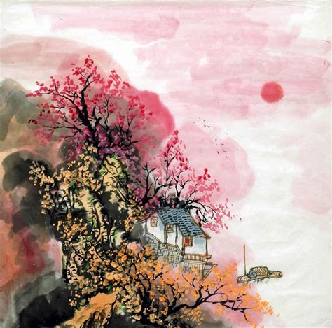 Chinese Watercolor Landscape Paintings at PaintingValley.com | Explore ...