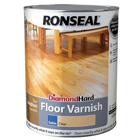 Ronseal Diamond Hard Floor Varnish Light Oak 2 5l - Carpet Vidalondon