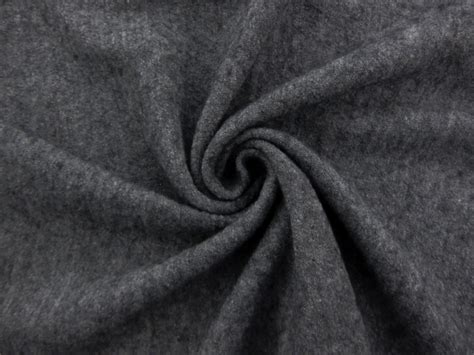 Boiled Wool Blend Knit in Heather Grey | B&J Fabrics