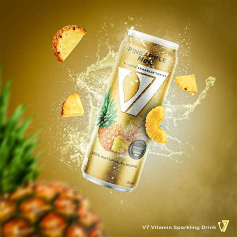 V7 Vitamin Sparkling Drink poster :: Behance