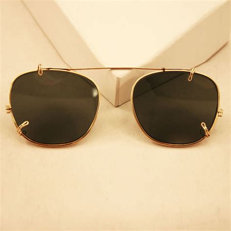 Stylish Highly Collectible Vintage Clip-On Ray Ban Aviator Sunglasses from easterbelles-emporium ...