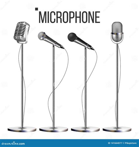 Stand Up Microphone Clipart