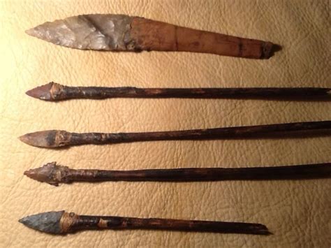 Authentic Native American Arrowheads and Flint Knife | Historical Artifacts