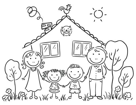 Free Printable Happy Family Coloring Pages For Kids