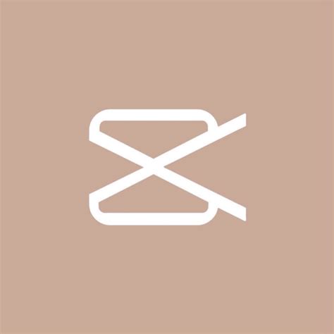 “CapCut” app icon (brown aesthetic) | Ícones personalizados, Ícone de app, Fundo de parede
