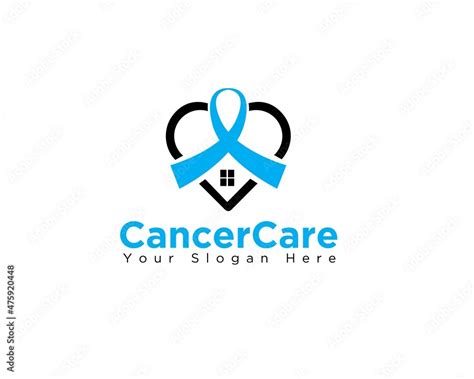 cancer care home and love logo designs for medical service and clinic or hospital logo Stock ...