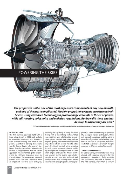 (PDF) Powering the skies; the evolution of the aircraft engine