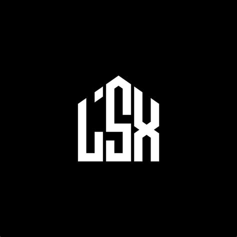 LSX letter logo design on BLACK background. LSX creative initials letter logo concept. LSX ...