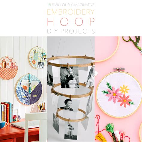 15 Fabulously Imaginative Embroidery Hoop DIY Projects - The Cottage Market