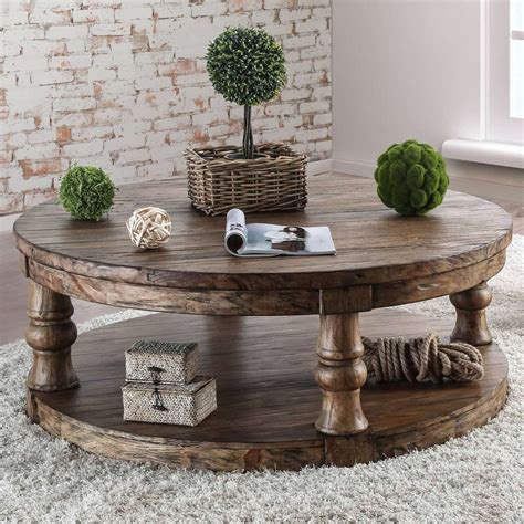 9+ Beautiful Round Wood Coffee Table Rustic Gallery | Rustic coffee tables, Round wood coffee ...