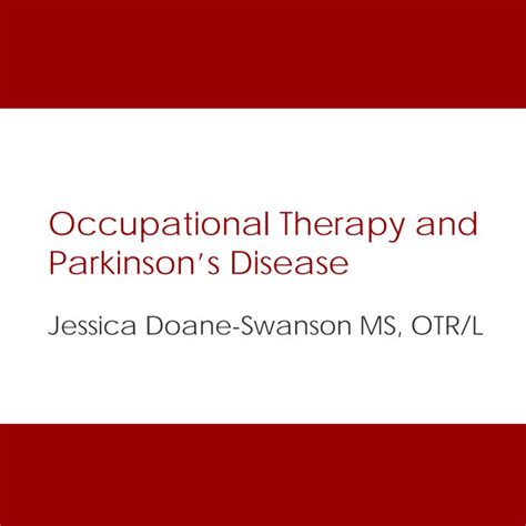 Occupational Therapy and Parkinson’s Disease - UStep