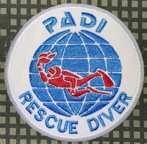 PADI Professional Association of Diving Instructors Rescue Diver Patch - Decal Patch - Co