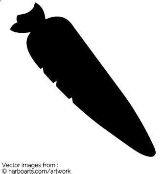 Carrot Silhouette Vector at Vectorified.com | Collection of Carrot ...