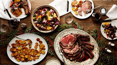 Easy Christmas Dinner Menu With Beef Rib Roast | Epicurious