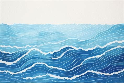 Ocean waves art abstract nature. | Free Photo Illustration - rawpixel