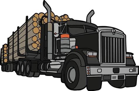 Log Truck Vector Art, Icons, and Graphics for Free Download