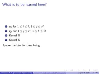 Convolutional neural network backpropagation derivation | PPT