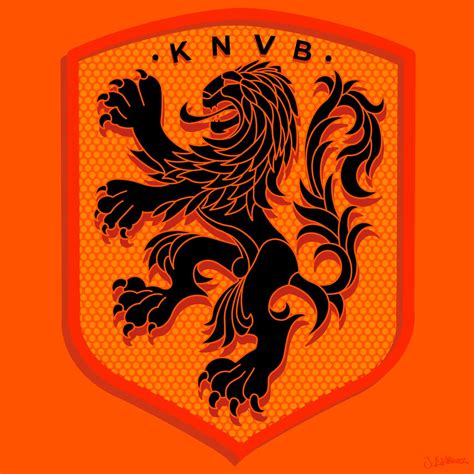 KNVB Netherlands 🇳🇱 | Team logo design, Football wallpaper, Football logo