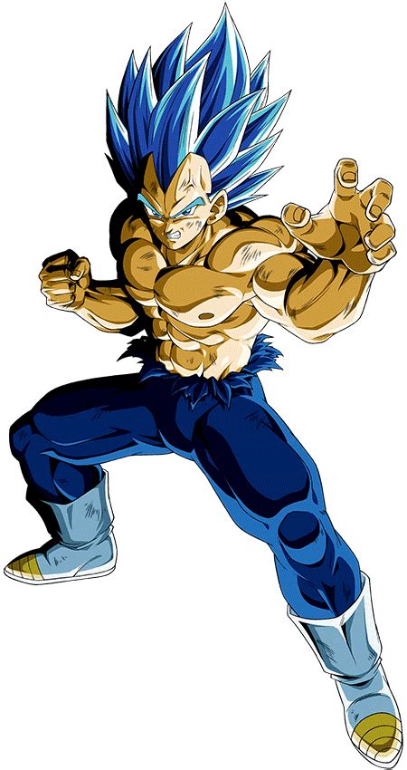 Super Saiyan Blue Evolution Vegeta Dokkan Render 4 by PrinceofDBZGames on DeviantArt