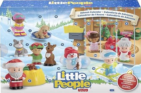 Amazon.com: Fisher-Price Little People Toddler Toys Advent Calendar, Set Of 24 Figures ...