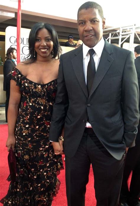 Denzel Washington & his daughter. His daughter looks exactly like her ...