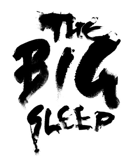 The Big Sleep Book Cover on Behance