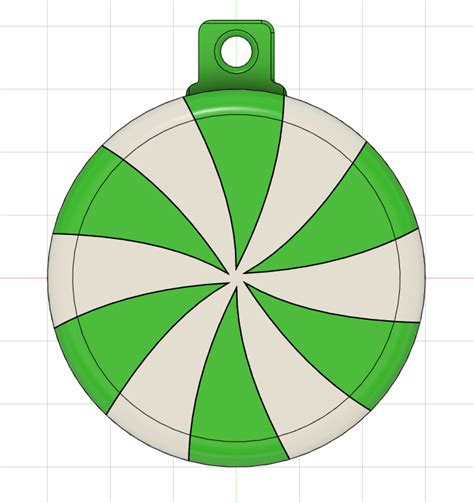 Peppermint Christmas Tree Ornaments by sonnyc | Download free STL model | Printables.com