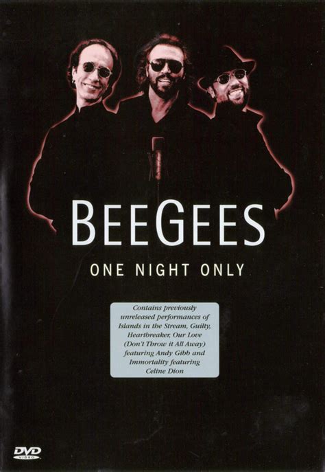 Bee Gees - One Night Only (1998, Dolby Digital AC-3 5.1, DVD) | Discogs