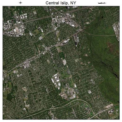 Aerial Photography Map of Central Islip, NY New York