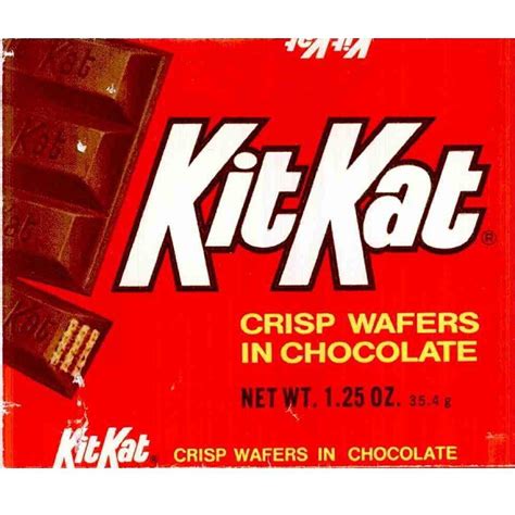 KIT KAT registered as trademark on this day in 1975. Classic wrapper ...