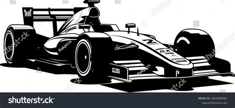 Race Car Silhouette Vector