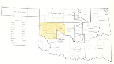 Oklahoma Tribal Map