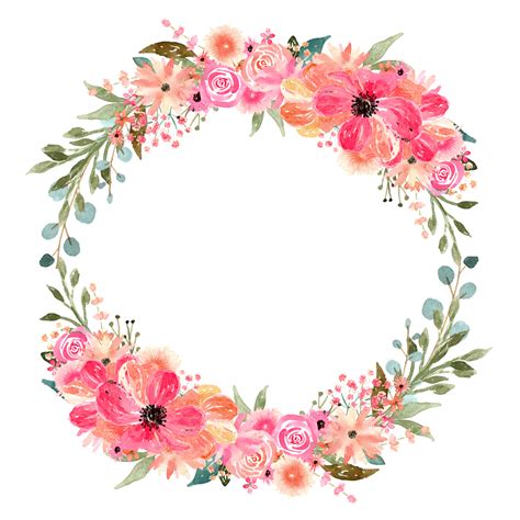 Floral clipart circle, Floral circle Transparent FREE for download on ...