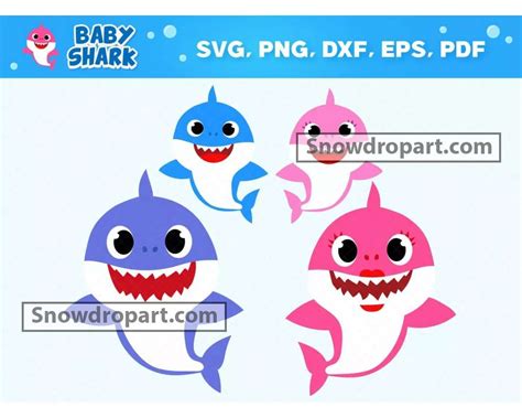 35 Baby Shark Elements Svg Bundle, Baby Shark Clipart, Baby Shark Svg ...