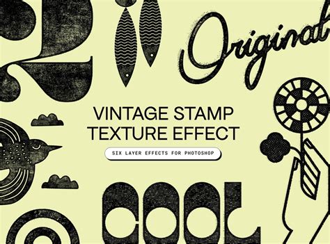 Vintage Stamp Texture effect for Photoshop by mockstar on Dribbble